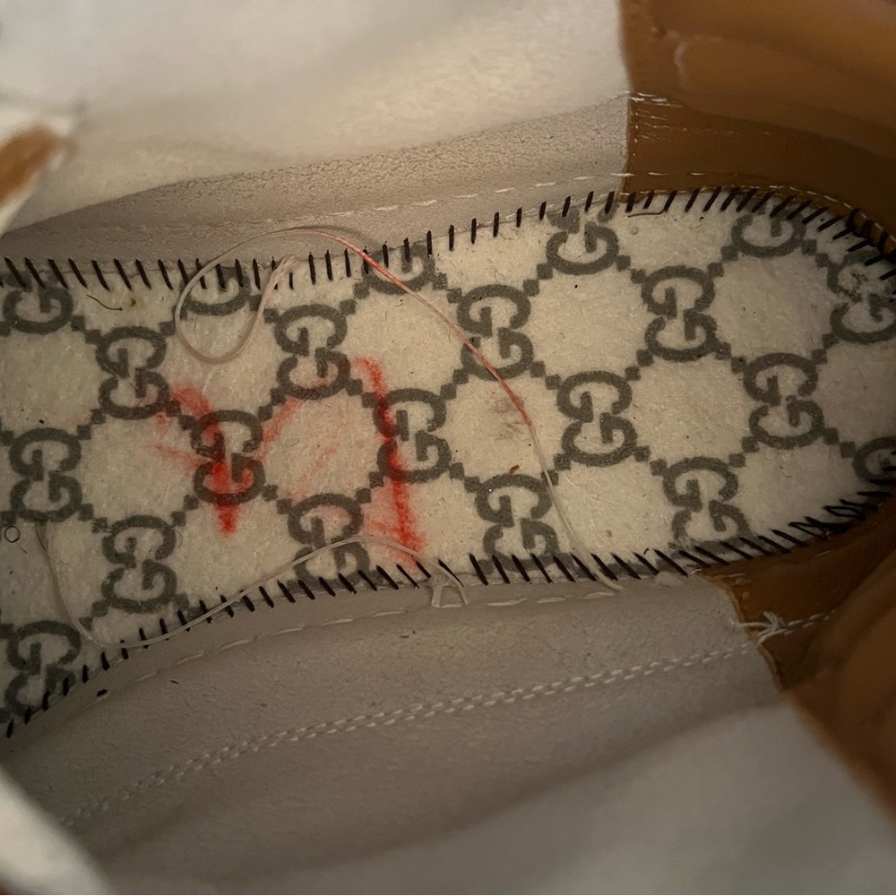 Gucci Men’s White Leathet Python Skin High Top Sneakers Limited Edition Sz 8.5 - Picture 16 of 16
